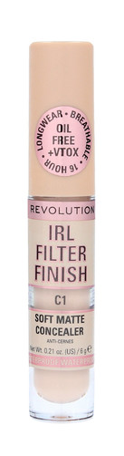 Makeup Revolution IRL Filter Finish Concealer C1 Vegan 6g