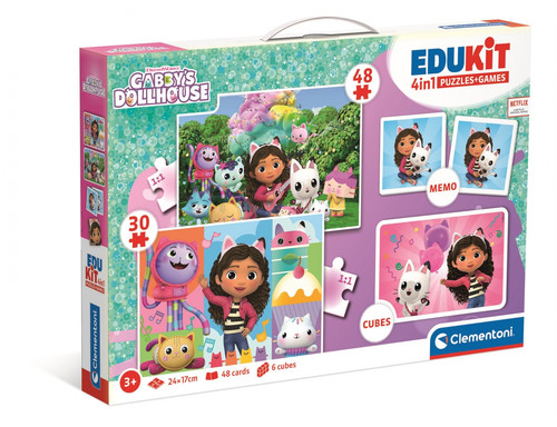 Clementoni Children's Puzzle Gabby's Dollhouse 4in1 Edukit 3+