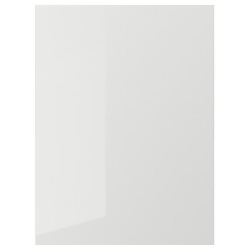 RINGHULT Door, high-gloss light grey, 60x80 cm