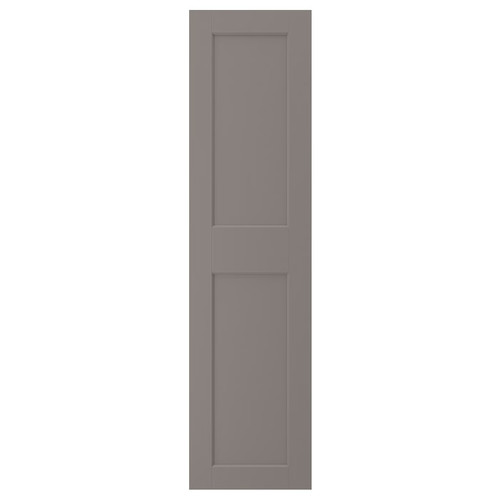 GRIMO Door with hinges, grey, 50x195 cm