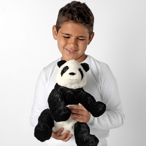KRAMIG Soft toy, white, black