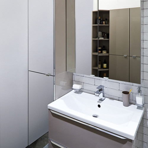 Bathroom Mirrored Wall Cabinet GoodHome Imandra 60x90x15cm