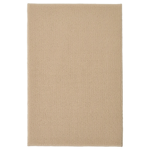 FINTSEN Bath mat, beige, 40x60 cm