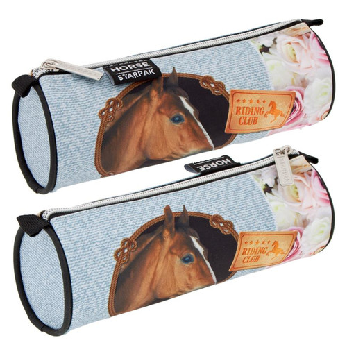 Pencil Case Barrel Horses