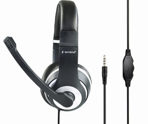 Gembird Stereo Headset MHS-03-BKWT, black