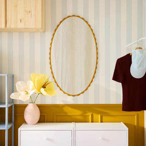 DAGGKAPRIFOL Mirror, dark yellow, 60x100 cm