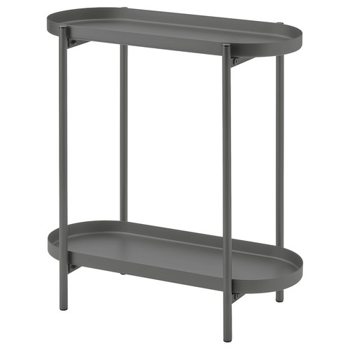 OLIVBLAD Plant stand, in/outdoor dark grey, 56 cm