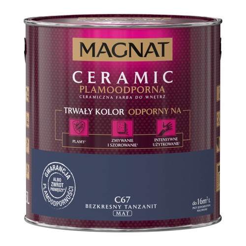 Magnat Ceramic Interior Ceramic Paint Stain-resistant 2.5l, endless tanzanite