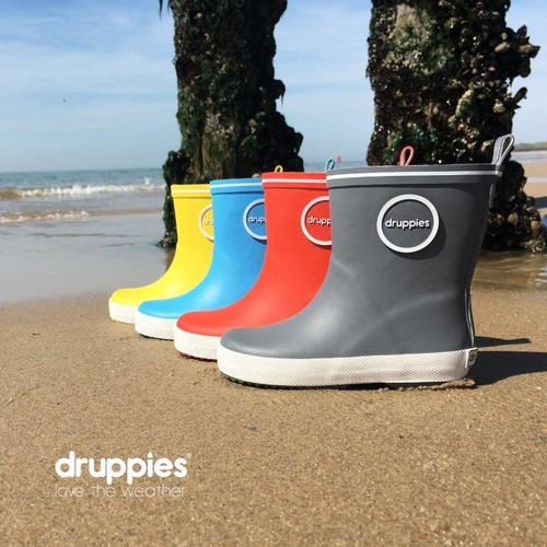 Druppies Rainboots Wellies for Kids Fashion Boot Size 23, dark grey