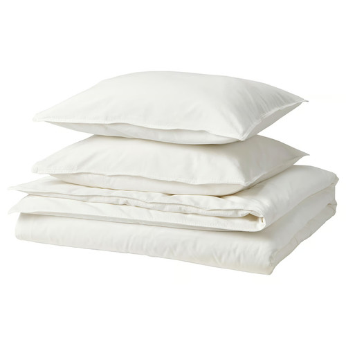 ÄNGSLILJA Duvet cover and 2 pillowcases, white, 200x200/50x60 cm