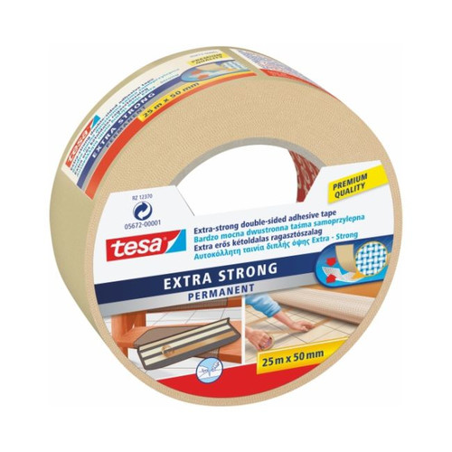 Tesa Double-sided Tape Extra Strong 50 mm x 25 m
