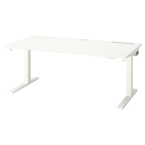 MITTZON Desk sit/stand, electric white, 160x80 cm
