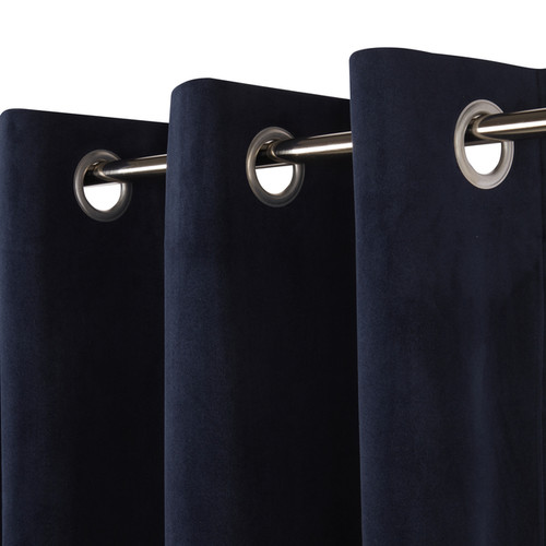 GoodHome Curtain Valgreta 140 x 260 cm, dark blue