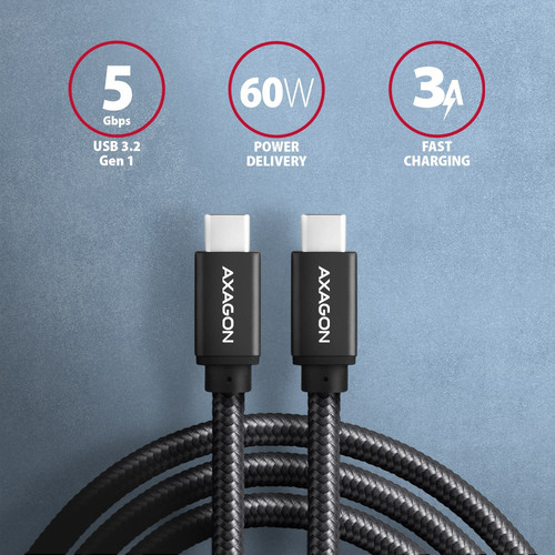 AXAGON USB Cable BUCM3-CM15AB cable USB-C USB-C, 1.5