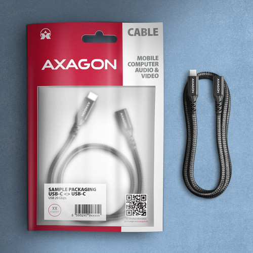 AXAGON USB Cable BUCM32-CF15AB extension cable Gen2 USB-C USB-C