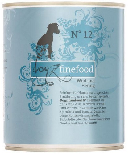 Dogz Finefood N.12 Game & Herring Wet Food 800g