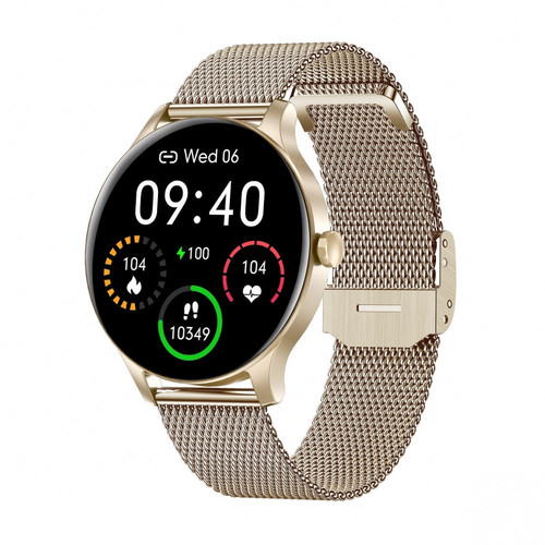 Garett Smartwatch Classy, gold steel