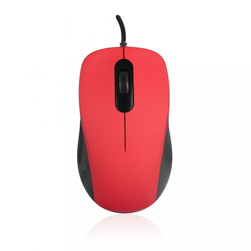 Modecom Wired Optical Mouse M10S SILENT, red