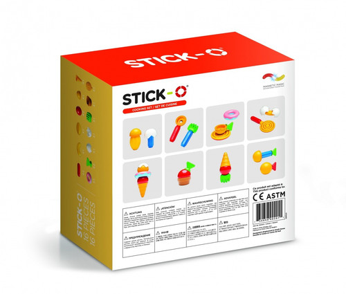 Magformers Magnetic Blocks Stick-O Cooking Set 16pcs 18m+