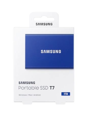 Samsung Portable Drive SSD T7 1TB USB 3.2 GEN.2, blue