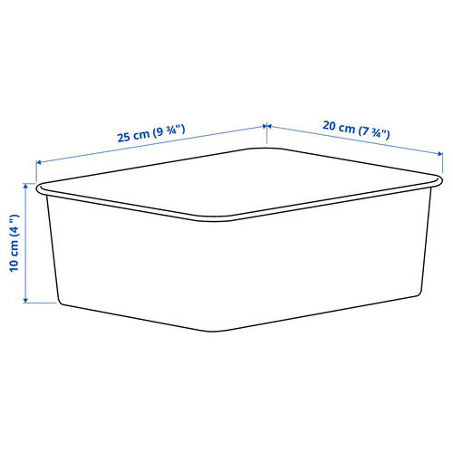 NOJIG Organiser, plastic, beige, 20x25x10 cm