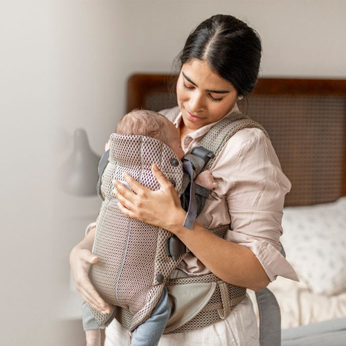 BABYBJORN Baby Carrier Harmony 3D Mesh, Grey beige, 0-3y