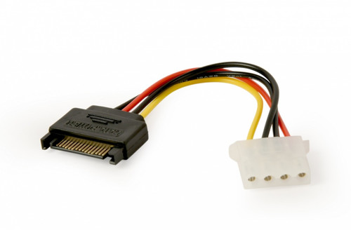 Gembird SATA Power Cable 15-pin Male to 4-pin Molex 15 cm
