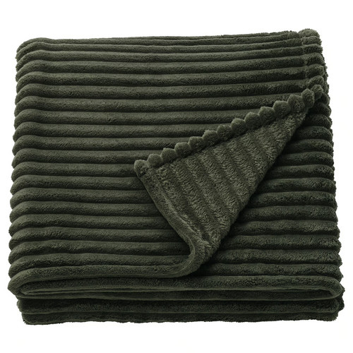 GULLSTRÅLE Bedspread, grey-green, 150x250 cm