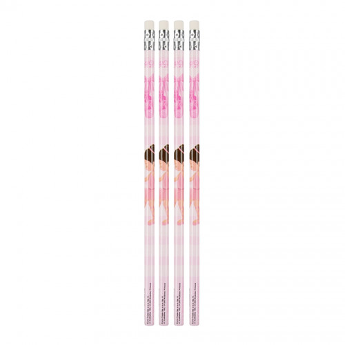 Starpak Pencil with Eraser Ballerina 48pcs