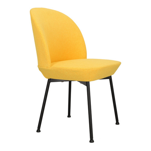 Upholstered Chair Cloe, yellow