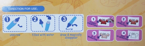 Askato Magic Water Drawing Book Holidays 3+