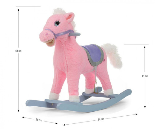 Milly Mally Rocking Horse Pink 18m+