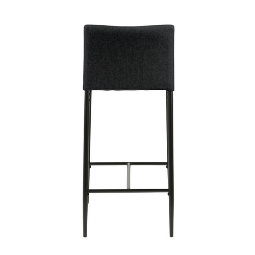 Bar Stool Demina, low, grey