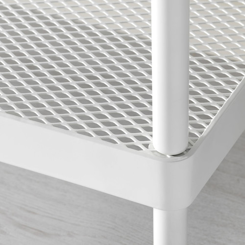 MACKAPÄR Shoe rack, white, 78x32x40 cm