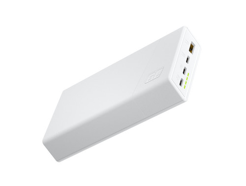 GreenCell Power Bank Powerbank 20S 20000mAh 22.5W 3x USB-C 1x USB-A white