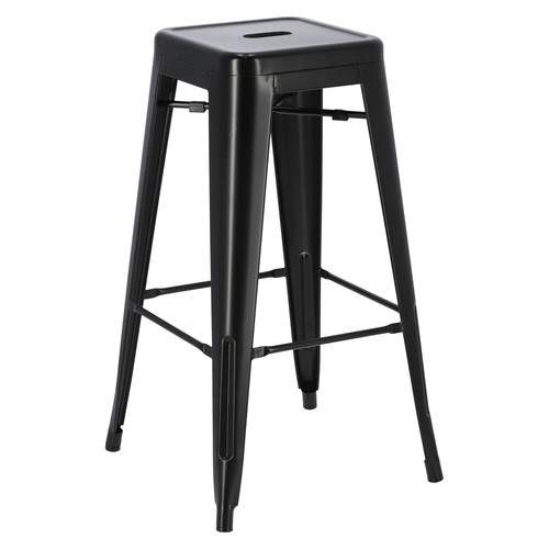 Bar Stool Paris 75cm, metal, black