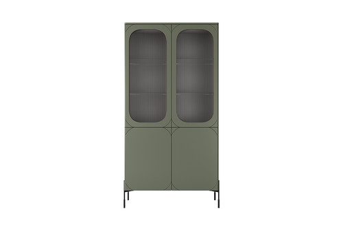 High Display Cabinet Sonatia 100, olive