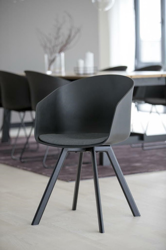 Chair Moon, black/grey