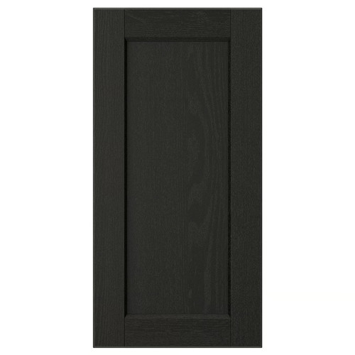 LERHYTTAN Door, black stained, 30x60 cm
