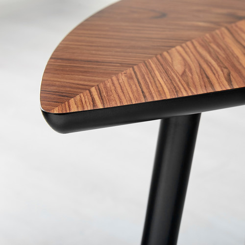 LÖVBACKEN Side table, medium brown, 77x39 cm