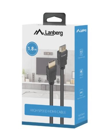 Lanberg Cable HDMI M/M v1.4 1.8m CCS, black