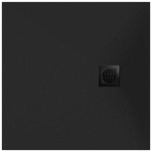 GoodHome Shower Tray Douro, square, 90x90 cm, black