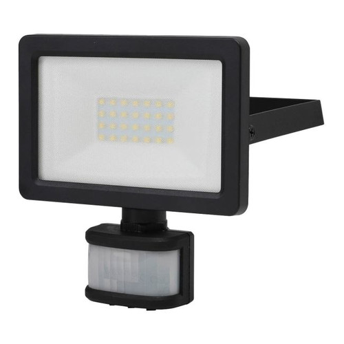 GoodHome Floodlight Lucan, motion sensor, 20 W, black