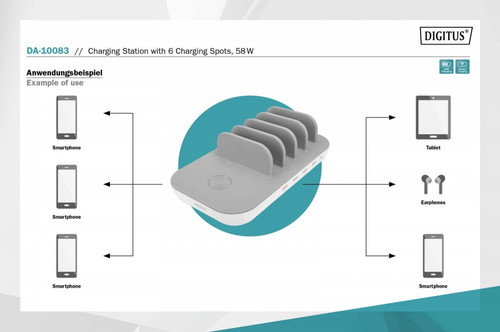 Digitus Charging Station 6 Port DA-10083