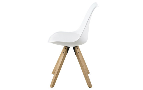Chair Dima, faux leather, white