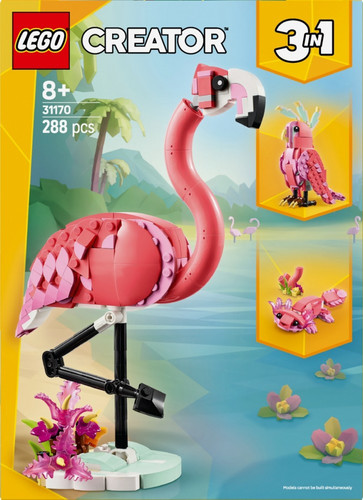 LEGO Creator 3in1 Wild Animals Pink Flamingo 31170 8+