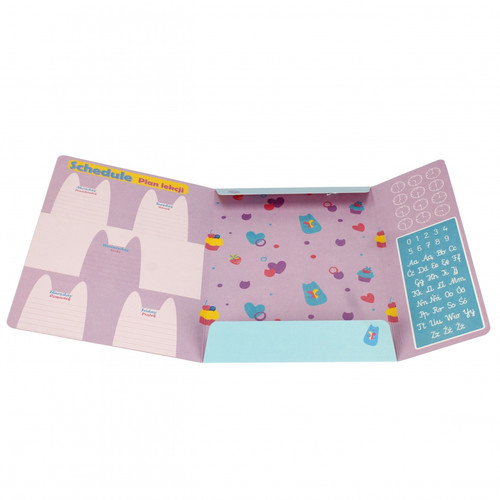 Document File Folder with Elastic Band A4 1pc Gabby's Dollhouse, assorted patterns