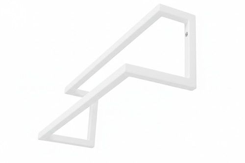 Double Wall-Mounted Towel Rail, white