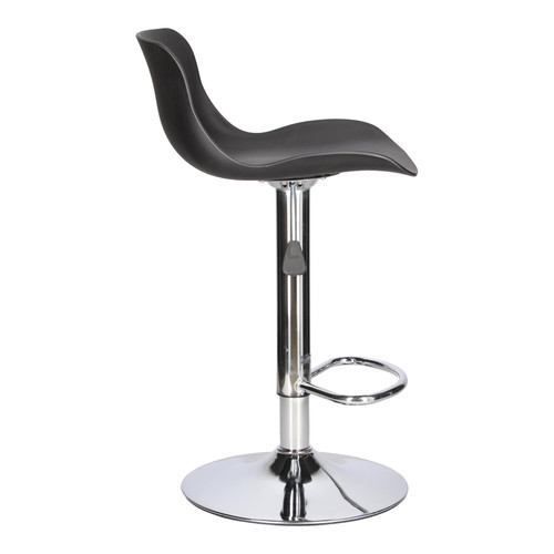 Bar Stool Inge, black/chrome
