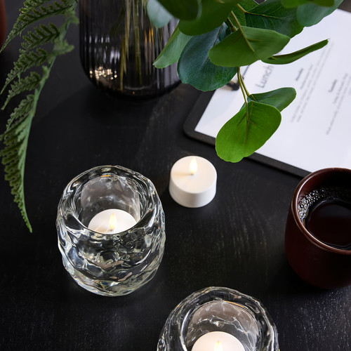 SKATGÅS LED tealight, white